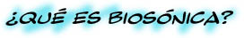 &iquest;Qu&eacute; es Bios&oacute;nica?