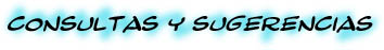 Consultas y Sugerencias